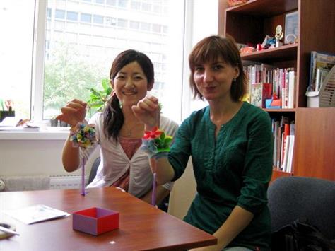 Уроки оригами в культурном центре сан с японкой